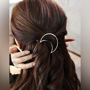 Boho moon hair clip  #1379